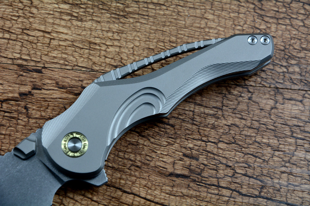 TWOSUN TS605 Folding Knife 14C28N Blade TC4 Titanium Handle