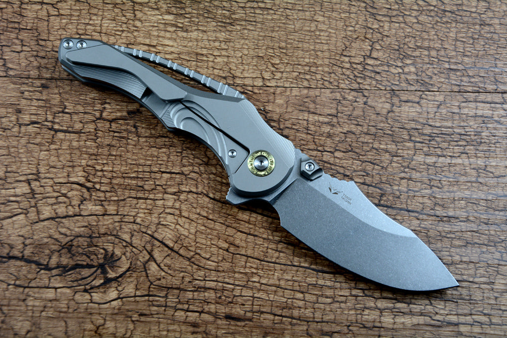 TWOSUN TS605 Folding Knife 14C28N Blade TC4 Titanium Handle