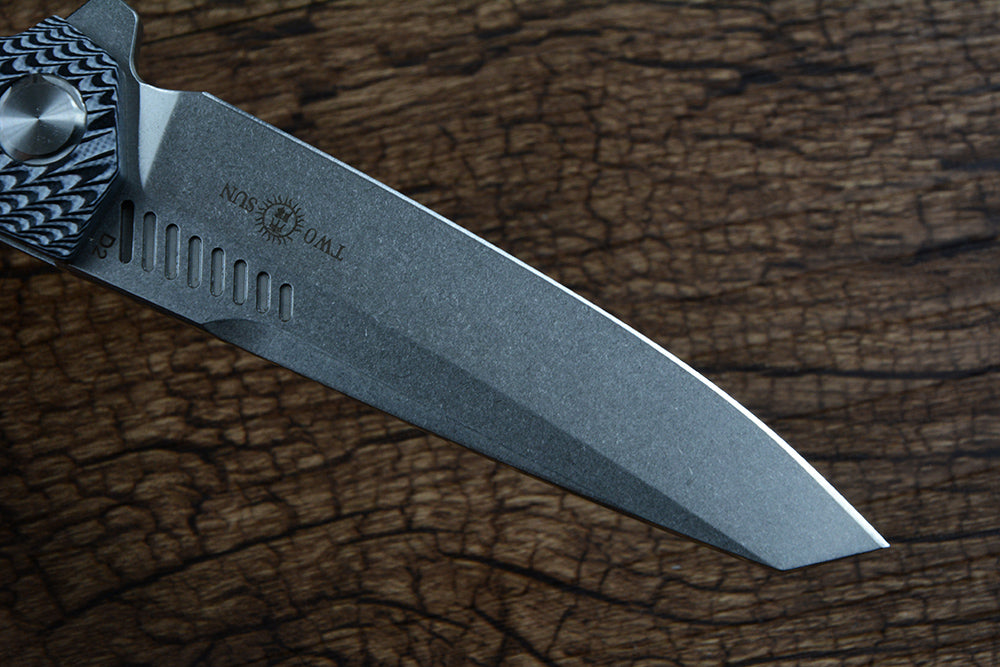 TWOSUN TS16 G10 Folding Knife D2 Blade Outdoor Camping