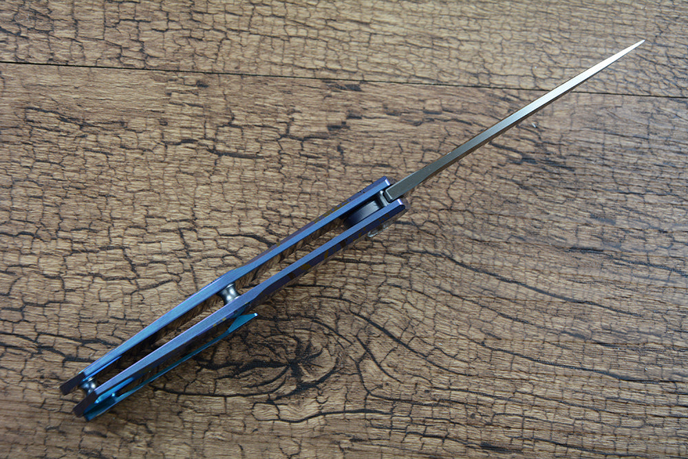 TWOSUN Folding Pocket Outdoor Knives D2 Blade TS21 Blue