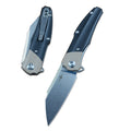 TWOSUN Folding Knife D2 Blade Stonewashed Ball Bearing Washer G10 Handle TS50G