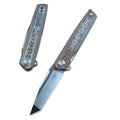 TWOSUN TS06 D2 Tanto Blade Folding Knife G10 Handle Liner Lock