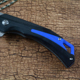 Y-START LK5027 flipper folding knife ball bearing washer D2 satin blade G10 handle outdoor camping hunting pocket knife EDC tools